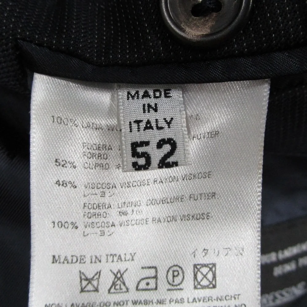 Maison Martin Margiela 14 Mens Slim Fit Wool Blazer Navy Blue Italy IT 52 US 42